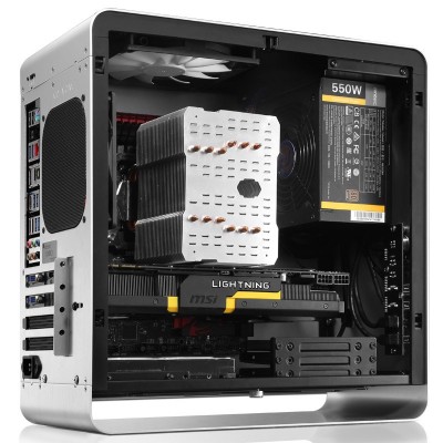 Case Jonsbo UMX3 Window Micro ATX Vetro Temperato Silver