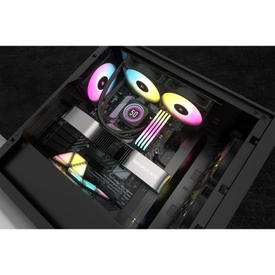 Dissipatore a liquido Corsair iCUE H100i ELITE LCD XT 240 mm nero