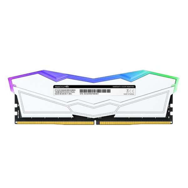 Ram TEAM GROUP DELTA DDR5 7600MHz 32GB (2x16) RGB XMP 3.0 CL34 BIANCO