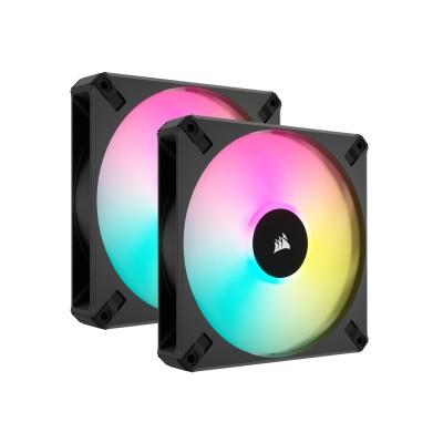 Ventola Corsair AF Elite Series RGB PWM 2pack con controller RGB 140mm nero