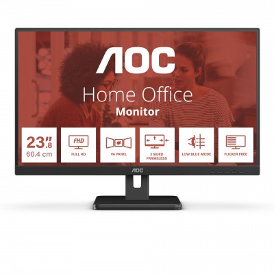 Monitor AOC 24E3UM 24'' FullHD VA 75 Hz HDR LED Nero