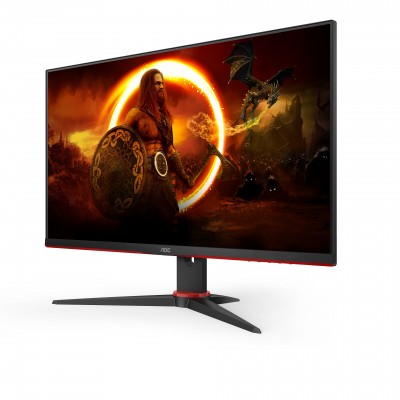 Monitor AOC 24G2SPAE BK 24'' FullHD AMD Free-Sync Premium Nero Rosso