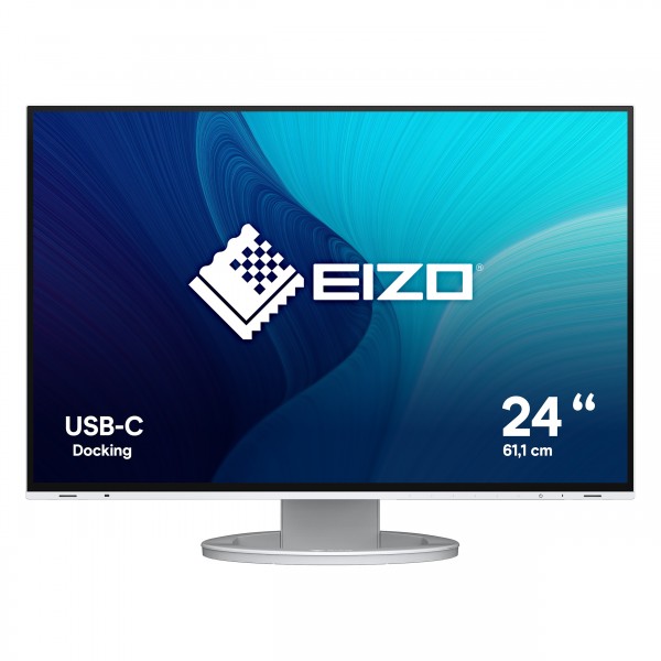 Monitor EIZO FlexScan EV2485-WT 24'' WUXGA IPS USB-C HDMI LED Bianco