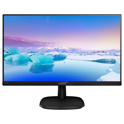 Monitor Philips 243V7QDSB 00 24'' FullHD IPS HDMI DVI VGA Audio LED Nero