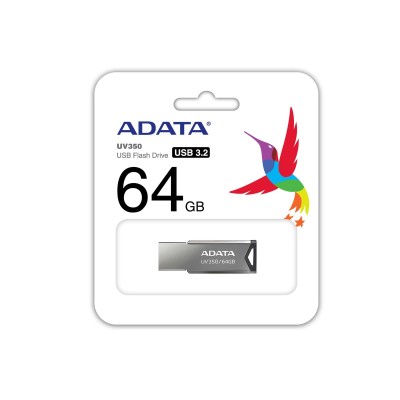 Pendrive ADATA UV350 64 GB USB A 3.2 argento