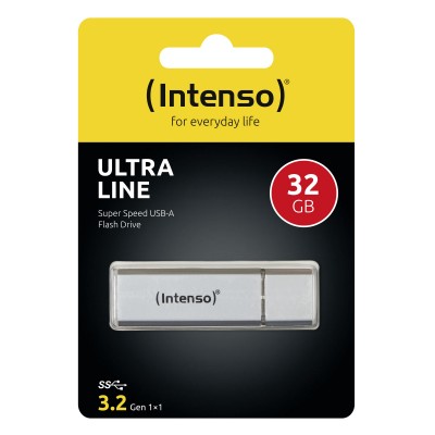 Pendrive Intenso Ultra Line 32 GB USB A 3.2 argento