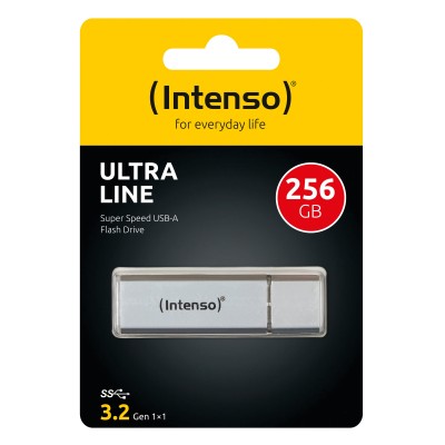 Pendrive Intenso Ultra Line 256 GB USB A 3.2 argento