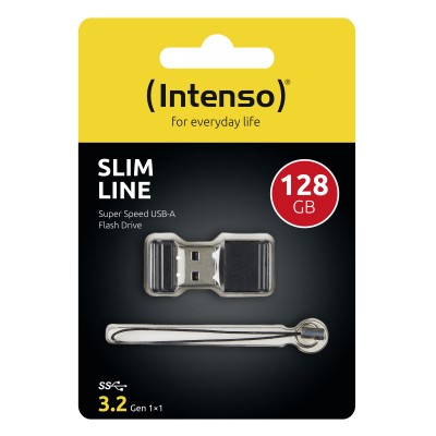 Pendrive Intenso SLIM LINE 128 GB USB A 3.2 nero