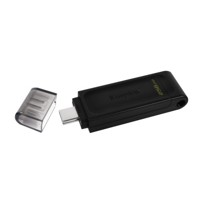 Pendrive Kingston DataTraveler 70 256 GB USB C 3.2 nero