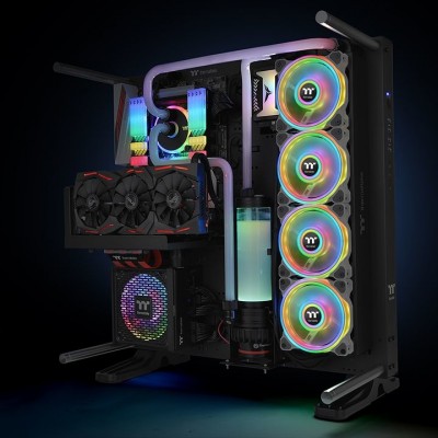 Ventole Thermaltake Riing Quad 120mm RGB Kit Da 3