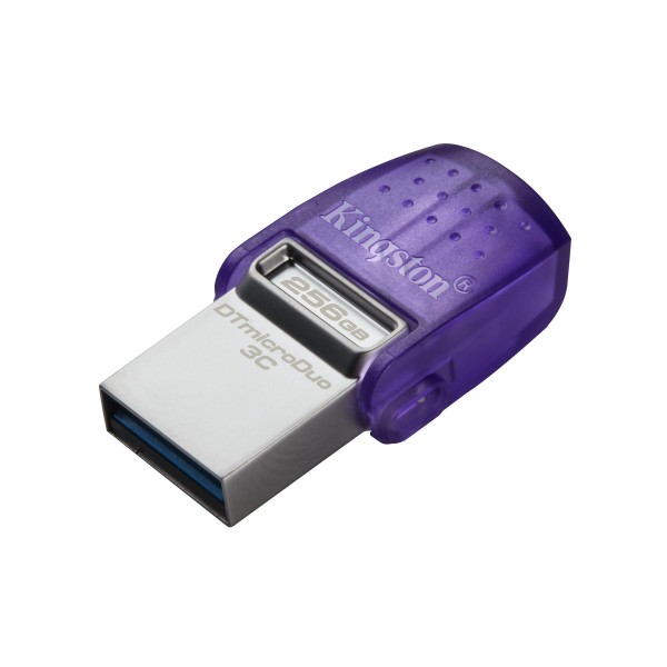 Pendrive Kingston DataTraveler microDuo 3C 256 GB USB A 3.2  viola