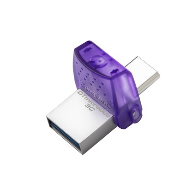 Pendrive Kingston DataTraveler microDuo 3C 256 GB USB A 3.2  viola