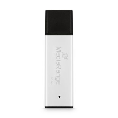 Pendrive MediaRange High performance 64 GB USB A 3.2 argento nero