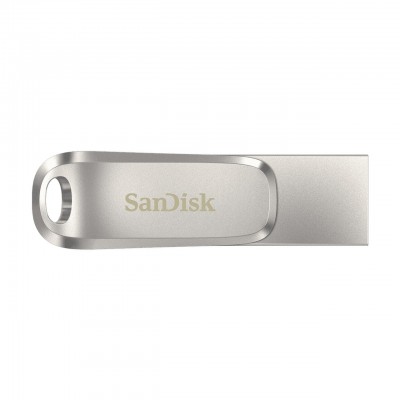 Pendrive SanDisk Ultra Dual Drive Luxe 128 GB USB A 3.2 argento