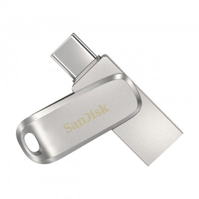 Pendrive SanDisk Ultra Dual Drive Luxe 256 GB USB A 3.2 USB C 3.2 argento