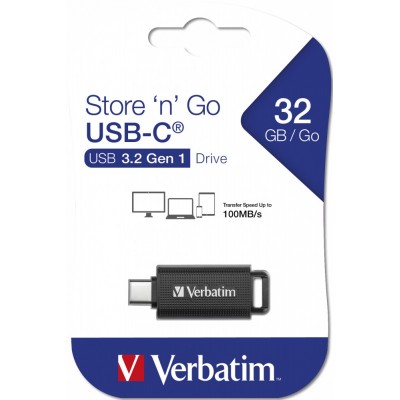 Pendrive Verbatim Store 'n' Go USB C 128 GB USB C 3.2 nero