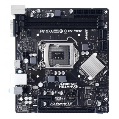 Scheda Madre Biostar H61MHV3 Intel® H61 LGA 1155 Socket H2 micro ATX