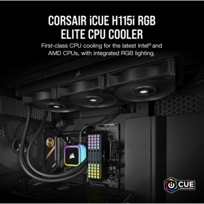 Dissipatore a LiquidoCorsair iCUE H115i ELITE 280 mm RGB