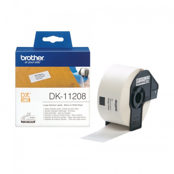 Etichetta Brother DK-11208 38x90 mm