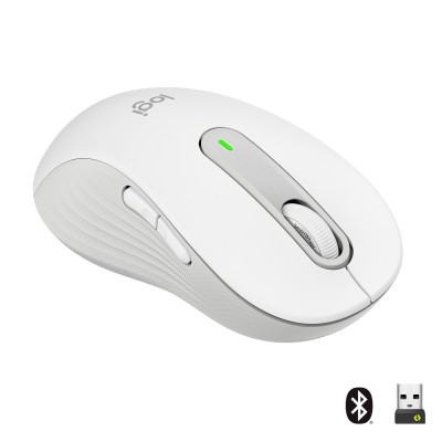 Mouse Logitech Signature M650 L bianco sinistro