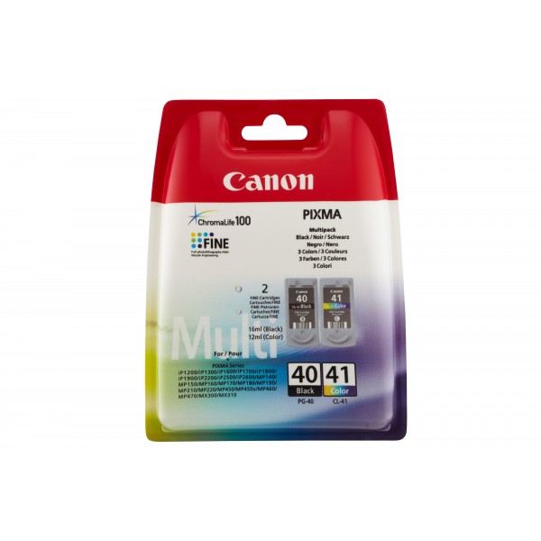 Canon Multipack nero / differenti colori PG40 + CL41 0615B043 PG40 + CL41