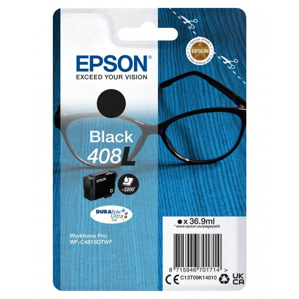 Cartuccia Epson d'inchiostro nero C13T09K14010 408L ~2200 pagine 36,9ml