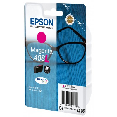 Cartuccia Epson d'inchiostro magenta C13T09K34010 408L ~1700 pagine 21,6ml