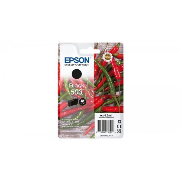 Cartuccia Epson d'inchiostro nero C13T09Q14010 503 ~210 pagine 4,6ml