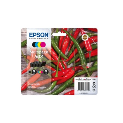 Multipack Epson nero   ciano   magenta   giallo C13T09Q64010 503 ~705 pagine 3,3ml