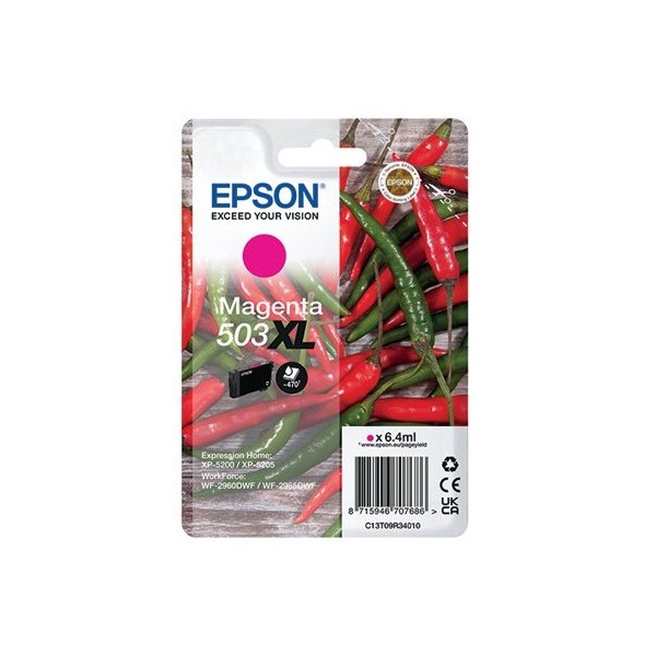 Cartuccia Epson d'inchiostro magenta C13T09R34010 503 XL ~470 pagine 6,4ml