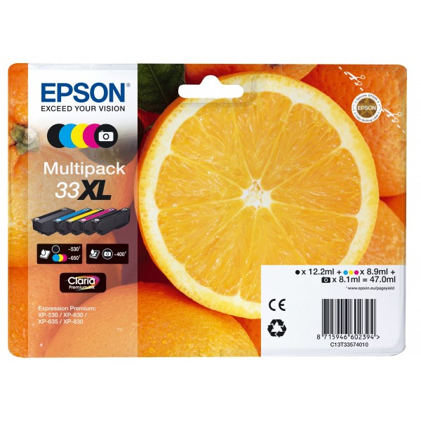 Cartucce Multipack Epson nero / ciano / magenta / giallo / Nero C13T33574011 T3357 5