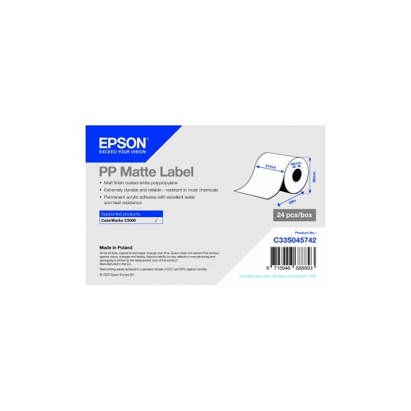 Etichette Epson Bianco C33S045742 S045742