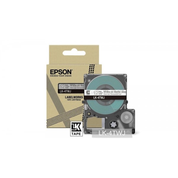 Nastro Epson Bianco su Trasparente LK4TWJ C53S672068