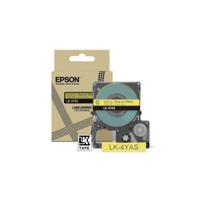 Nastro Epson Grigio su giallo LK4YAS C53S672104