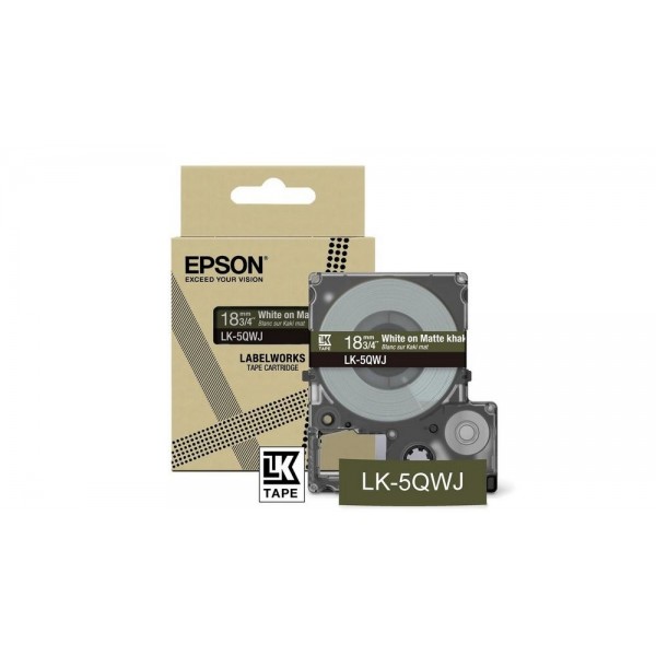 Nastro Epson Bianco su Khaki LK5QWJ C53S672089