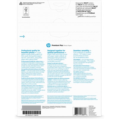 HP Carta Bianco CR672A Premium Plus 20 fogli