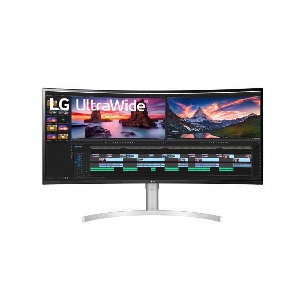 Monitor LG UltraWide Curvo 38WN95CP-W 38" 3840x1600WQHD+ QLED Bianco