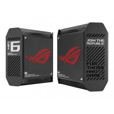 Router Asus ROG Rapture GT6 AX10000 Set di 2 sistema Wi Fi Mesh Tri Band Gaming nero