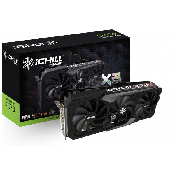 Scheda video Inno3D GeForce RTX 4070 12GB iCHILL X3