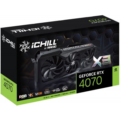 Scheda video Inno3D GeForce RTX 4070 12GB iCHILL X3