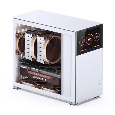 Case Jonsbo D41 Screen ATX vetro temperato bianco