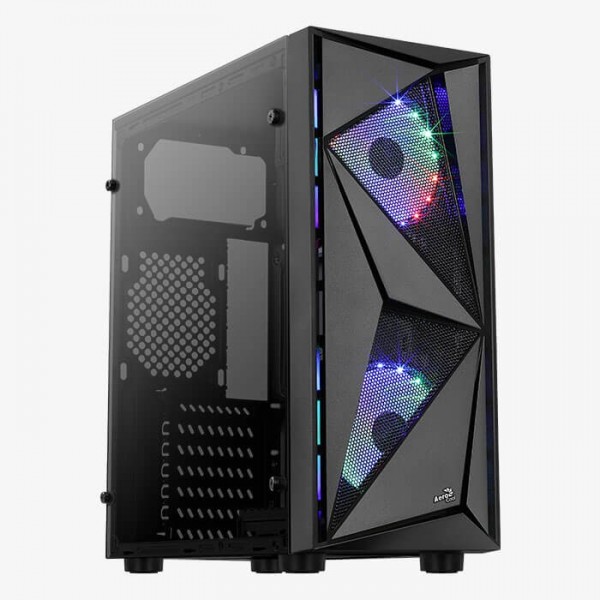 Case Aerocool Glider TG Nero Vetro Temperato Midi Tower