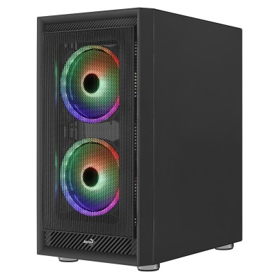 Case Aerocool Graphite-G-BK-v3 Nero Vetro Temperato Midi Tower