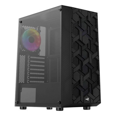 Case Aerocool Hive FRGB v3 Nero Vetro Temperato Midi Tower