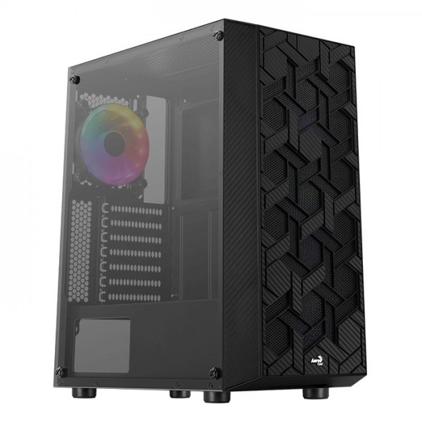 Case Aerocool Hive FRGB v3 Nero Vetro Temperato Midi Tower