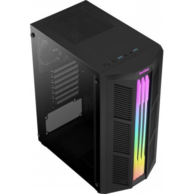 Case Aerocool Prime v1 Nero Vetro Temperato Midi Tower