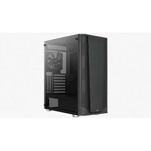 Case Aerocool Prism v1 Nero Vetro Temperato Midi Tower