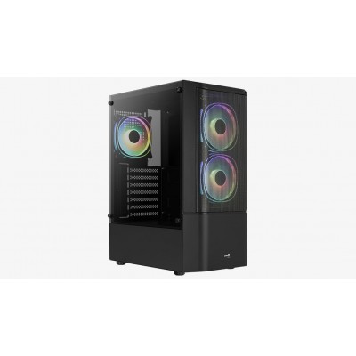 Case Aerocool Quantum Mesh v2 TG Nero Grigio Vetro Temperato Midi Tower