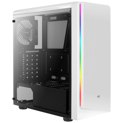 Case Aerocool Rift White Bianco Nero Vetro Temperato Midi Tower