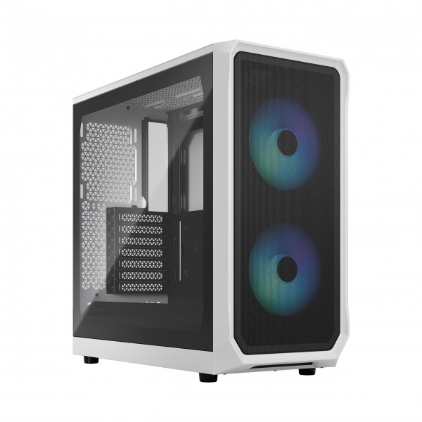 Case Fractal Design Focus 2 RGB White TG Clear Tint Bianco Midi Tower Vetro Temperato